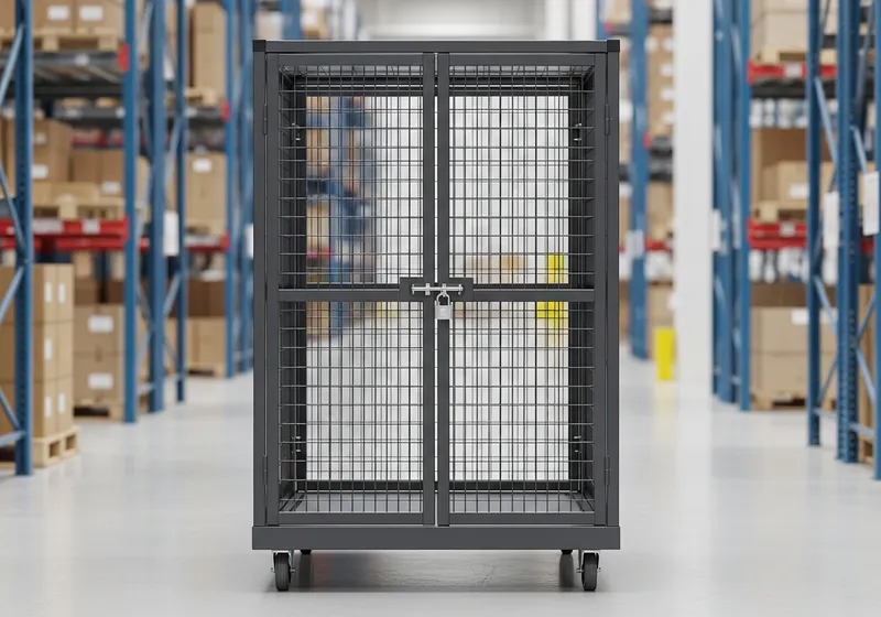 Security Cart in a warehouse setting